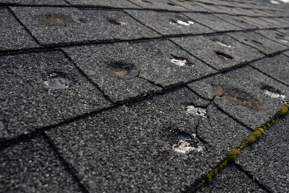 Northeast Ohio hail storm roof damage inspection and repair