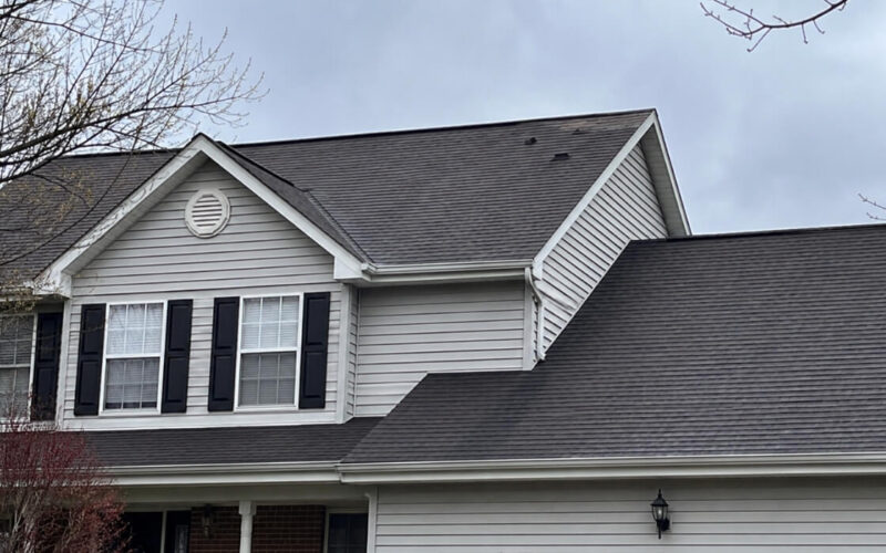 Northeast Ohio home missing shingles