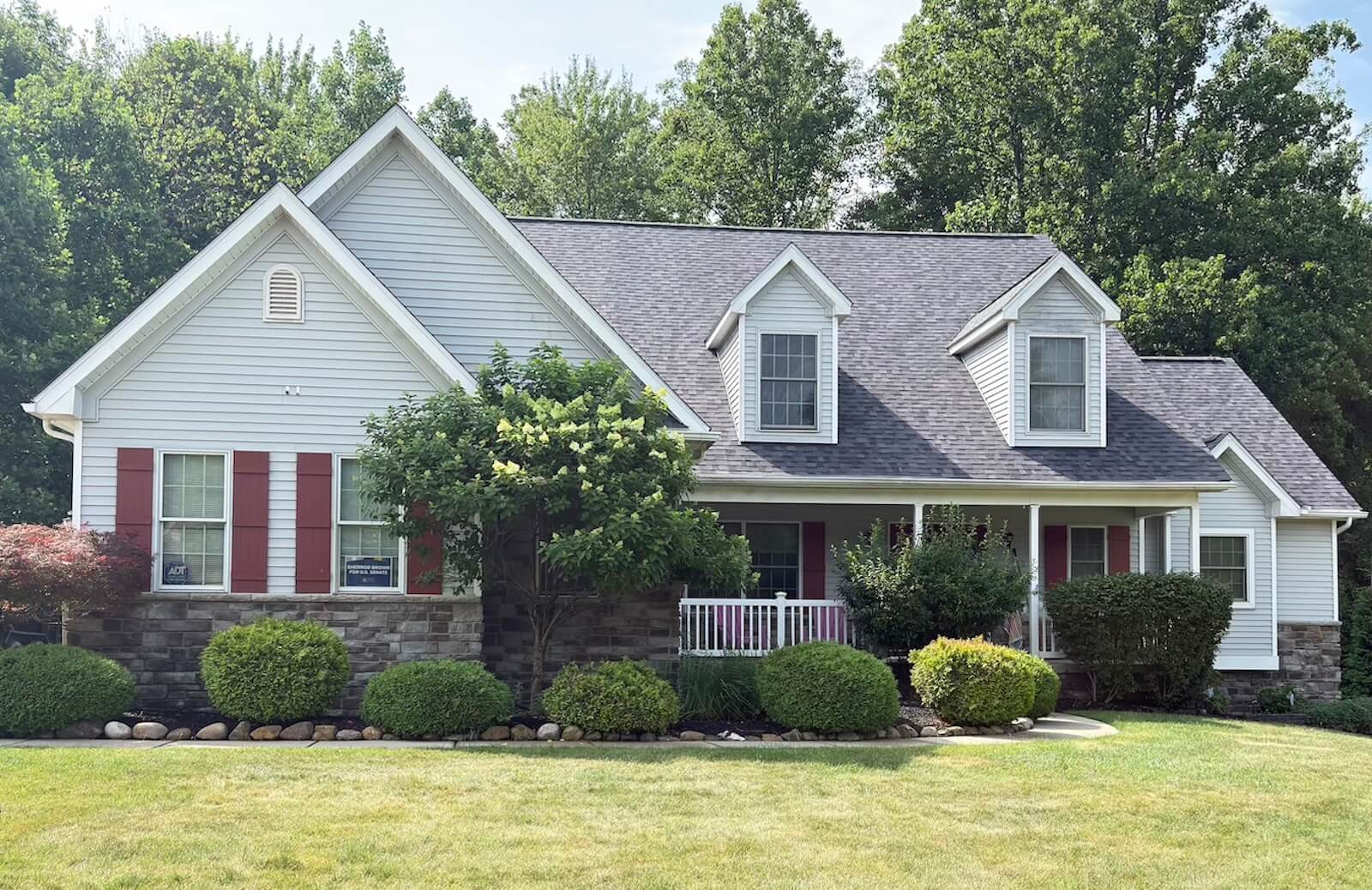 Walton Hills Ohio Storm damage exterior restoration project completed by Python Roofing